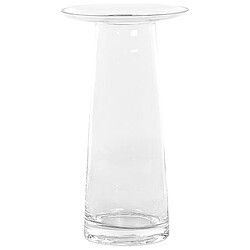 Beliani Vase à fleurs MANNA Verre 26 cm Transparent