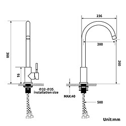 Acheter Auralum MAX Lonheo Max Robinet de Cuisine U-Forme Rotatif à 360°Mitigeur Évier à Eau Froide et Chaude en Acier Inoxydable avec Barboteur démotable, Doré,EU Modèle