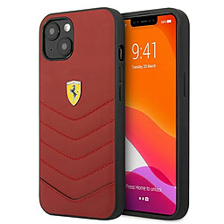 ferrari fehcp13srqur iphone 13 mini 5,4" czerwony/rouge coque dur off track quilted