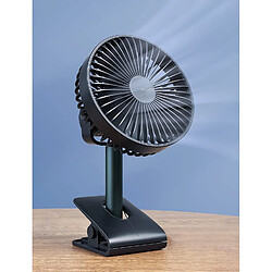 Ventilateur De Bureau à Clipser( Bleu), Petit Ventilateur à Clip Pour Poussette de Bébé, Mini Ventilateur de Table Portable avec Batterie de 4000 mAh [2,5-15 h