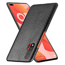 Wewoo Coque Pour Huawei Nova 6 5G Antichoc Crocodile Texture PC + PU Case Noir