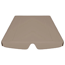 Avis vidaXL Toit de rechange de balançoire taupe 188/168x145/110 cm