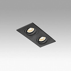 Acheter Faro Barcelona Downlight encastré noir inclinable carré 2x GU10