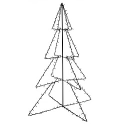 vidaXL Arbre de Noël cône 240 LED d'intérieur/d'extérieur 115x150 cm