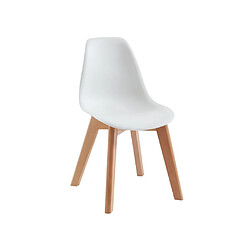 Vente-Unique Ensemble table enfant LOULOUNE + 2 chaises LILINOU - Naturel et blanc pas cher