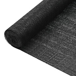 vidaXL Filet brise-vue Noir 1x10 m PEHD 75 g/m²