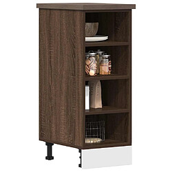 vidaXL Armoire de plancher chêne marron 30x44,5x81,5 cm