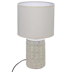 Atmosphera, Createur D'Interieur Lampe Béton Motif H. 33,5 cm Beige - ATMOSPHERA