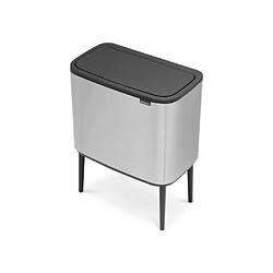 Brabantia - 316227 - Poubelle BO Touch Bin, 11 + 23 litres, Acier Mat antitraces de Doigts