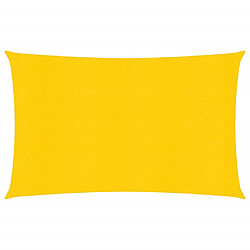 vidaXL Voile d'ombrage 160 g/m² Jaune 2x4 m PEHD