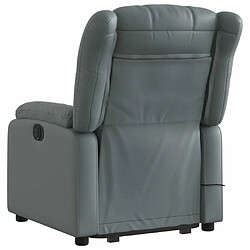 Acheter Maison Chic Fauteuil Relax pour salon, Fauteuil inclinable de massage Gris Similicuir -GKD70665