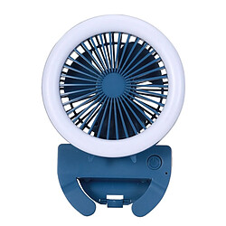 JJBRDZ - Ventilateur à Pince pour Téléphone Portable Mini Ventilateur Portable Dortoir Étudiant Ventilateur de Bureau USB Rechargeable avec Veilleuse C