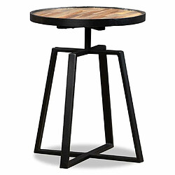 Maison Chic Table d'appoint | Table Basse ronde Teck massif de récupération -GKD20501