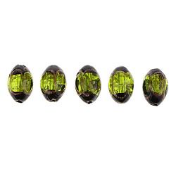 5x Verre Lampwork Charms Chamilia Spacer Perles En Vrac Pour Bijoux DIY Vert