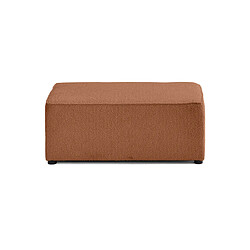 Bestmobilier Topaze - pouf - en tissu bouclette pas cher