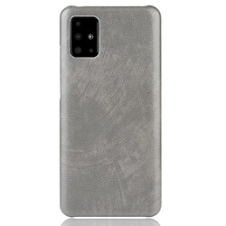 Coque en TPU + PU texture de litchi rigide gris pour votre Samsung Galaxy A71 5G SM-A716