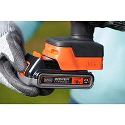 Avis Black & Decker Sécateur BLACK+DECKER - Batterie Lithium 18V 2Ah - Capacité de coupe 25mm - Gâchette de sécurité