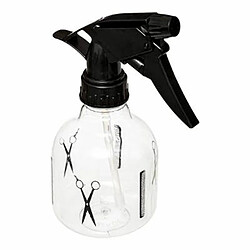 Bouteille Spray Cheveux 17cm Noir & Transparent