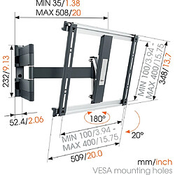 Acheter Vogels Vogel's THIN 445 - ExtraThin Support TV Orientable (noir)