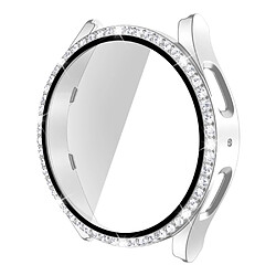 Coque en TPU anti-rayures, décor en strass pour votre Samsung Galaxy Watch 5 44mm - argent