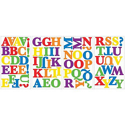 Thedecofactory ALPHABET - Stickers repositionnables alphabet multicolore