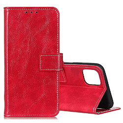 Wewoo Housse Coque Pour Galaxy Note10 Lite / A81 Rétro Crazy Horse Texture en cuir à rabat horizontal avec support et fentes cartes et cadre photo et portefeuille rouge