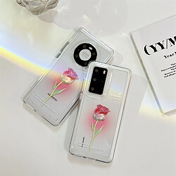 Avis GUPBOO Étui pour iPhone12 Housse de protection transparente simple pour téléphone portable Huawei rose taché avancé