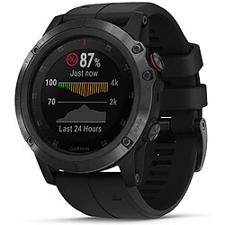 Garmin Fénix 5x Plus Sapphire Gray + bracelet noir - Reconditionné Etat Correct