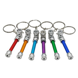 Avis Wewoo 2 pièces en aluminium couleur bonbon porte-clés petit tuyau livraison de aléatoire