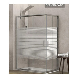 Karag Parois de douche sérigraphiées NEW FLORA 100 H. 180 cm