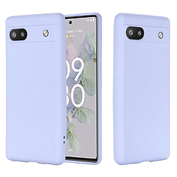 Coque en silicone antichoc, flexible avec lanière, bleu pour votre Google Pixel 6a