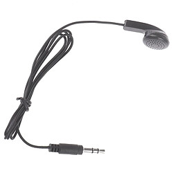 GUPBOO Écouteurs Mono Unidirectionnels Universels 3,5 mm Écouteurs Intra-auriculaires Casque Smartphone MP3 Noir pas cher