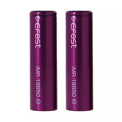 2 x Accus 18650 3000mAh Efest pour lunettes FPV FATSHARK, Stabilisateur et radio FRSKY