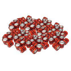 Acheter 200pcs 2021 Anneaux de Jambe de Pigeon de Course En Aluminium Colombe Rouge