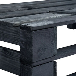 Avis Helloshop26 Banc de jardin meuble de patio d'extérieur terrasse d'angle palette de jardin 110 x 65 x 55 cm bois noir 02_0011135