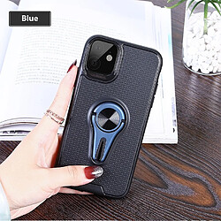 Wewoo Coque Pour Huawei P20 Lite 2019 / Nova 5i antichoc couture peau de vache motif PC + PU + TPU cas bleu