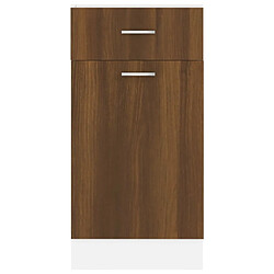 Acheter vidaXL Armoire de plancher à tiroir Chêne marron 40x46x81,5 cm