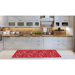 Alter Chemin de cuisine, 100% Made in Italy, Tapis antitache avec impression numérique, Chemin de table antidérapant et lavable, Modèle de Noël - Charity, cm 180x52