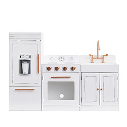 Teamson Kids Grande cuisinière de jeu rose doré en bois pour enfant Teamson TD-12863R