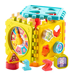 Puzzles en bois de Forme de Tri Activité de Jeu Cube Tôt Éducatif Jouet Développemental pour , 6 Ans Garçons et Filles à Développer Jouet