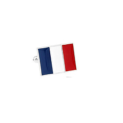 Boutons de Manchette Motif de Drapeau de la France Rectangle Mariage Bijoux Pour Homme pas cher