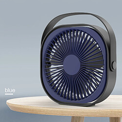 (Bleu) Ventilateur de Conception de Bureau de Chargement Portable Alimenté par USB Design Créatif Fonctionnement Silencieux