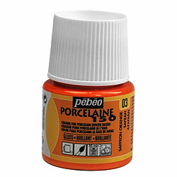 Pebeo Peinture à l'eau brillante pour porcelaine - Safran - 45 ml