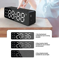 Universal Boîte à haut Bluetooth sans fil FM Radio Sound Box Alarm de bureau Xiaomi | Enceintes portables (noir) pas cher