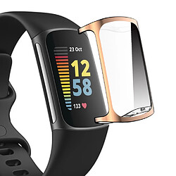 Coque en TPU ENKAY électroplaqué, or rose pour votre Fitbit Charge 5