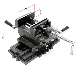 Avis Helloshop26 Étau de fraisage 2 axes 150 mm perceuse à tarauder table croisé établi machine 16_0000315