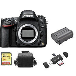 NIKON D610 Body + 64GB SD card + camera Bag + EN-EL15B Battery + Memory Card Reader