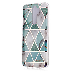 Coque en TPU motif marbre or rose imd blanc/cyan pour votre Xiaomi Redmi Note 8 Pro