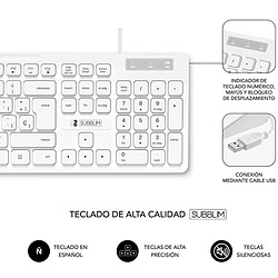 Avis Teclado y Ratón Subblim Combo Business Slim Silencioso/ Blanco