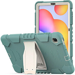 Coque en TPU antichoc avec béquille Vert émeraude pour votre Samsung Galaxy Tab S6 Lite P610